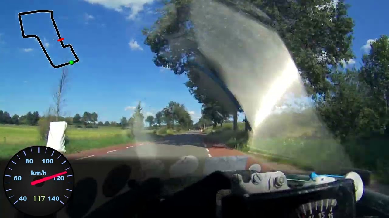 Onboard video Yamaha FS1 50cc HMV demo circuit 