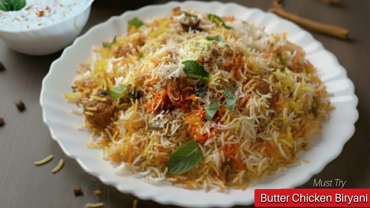 Creamy Butter Chicken Biryani | Restaurant-Style at Home 🤍