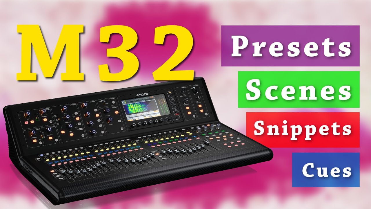 Сцены, фрагменты, реплики и пресеты X32/M32 (пошаговое руководство)