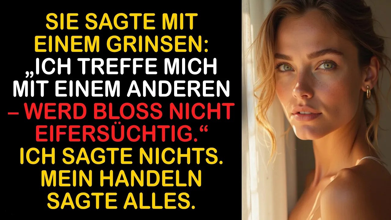 MEINE FRAU SAGTE „ICH GEHE AUF EIN DATE – VERSUCH, NICHT ZU EIFERSÜCHTIG ZU SEIN “ MEINE REAKTIO