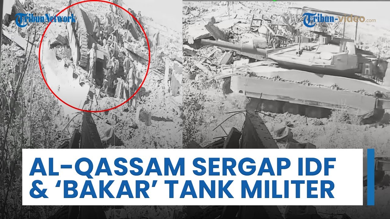 Al-Qassam Sergap Pasukan IDF di Tuffah Timur Kota Gaza, Targetkan Tank & Buldoser lalu Membakarnya