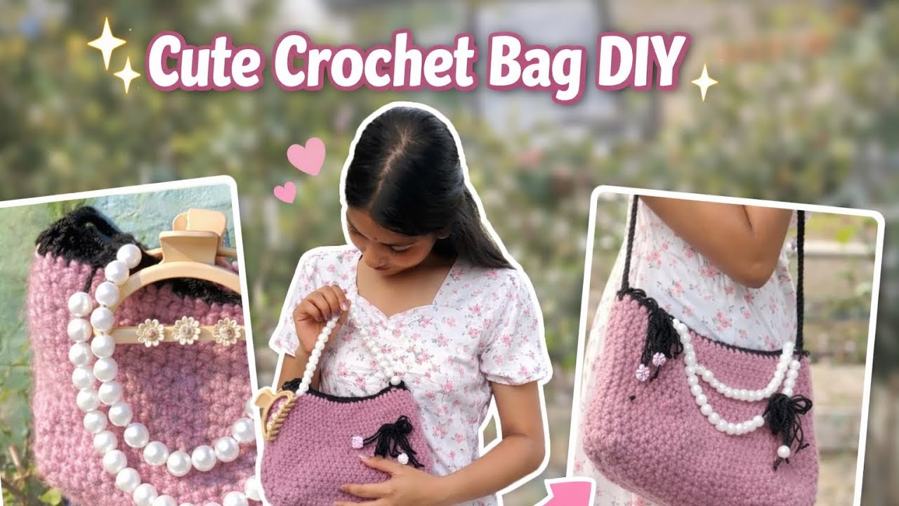 Making corchet bag/tutorial for beginners (1st time in my life😱)#handmade #new #tranding 