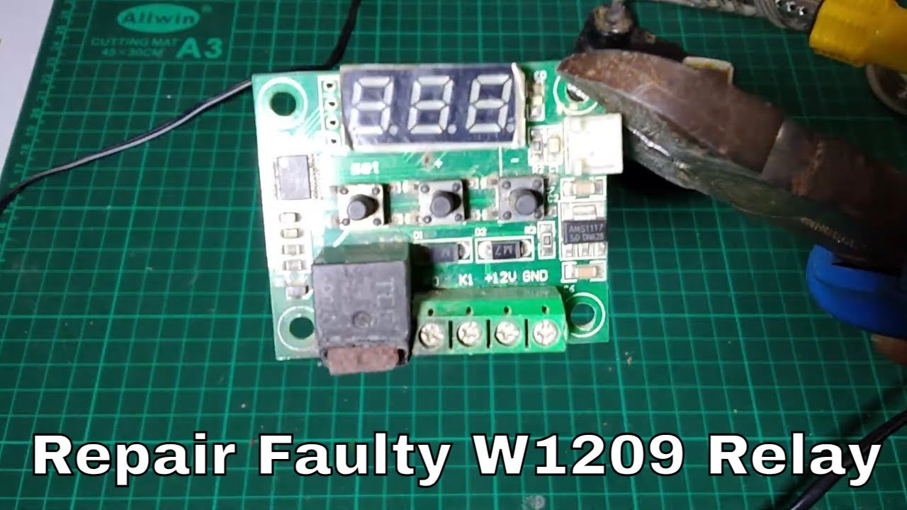 How to change w1209 faulty relay