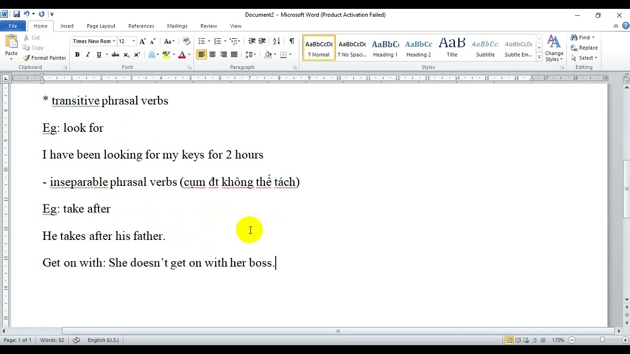 Bài 89. Lý thuyết cụm động từ (Phrasal verbs) | Tiếng Anh thầy Minh