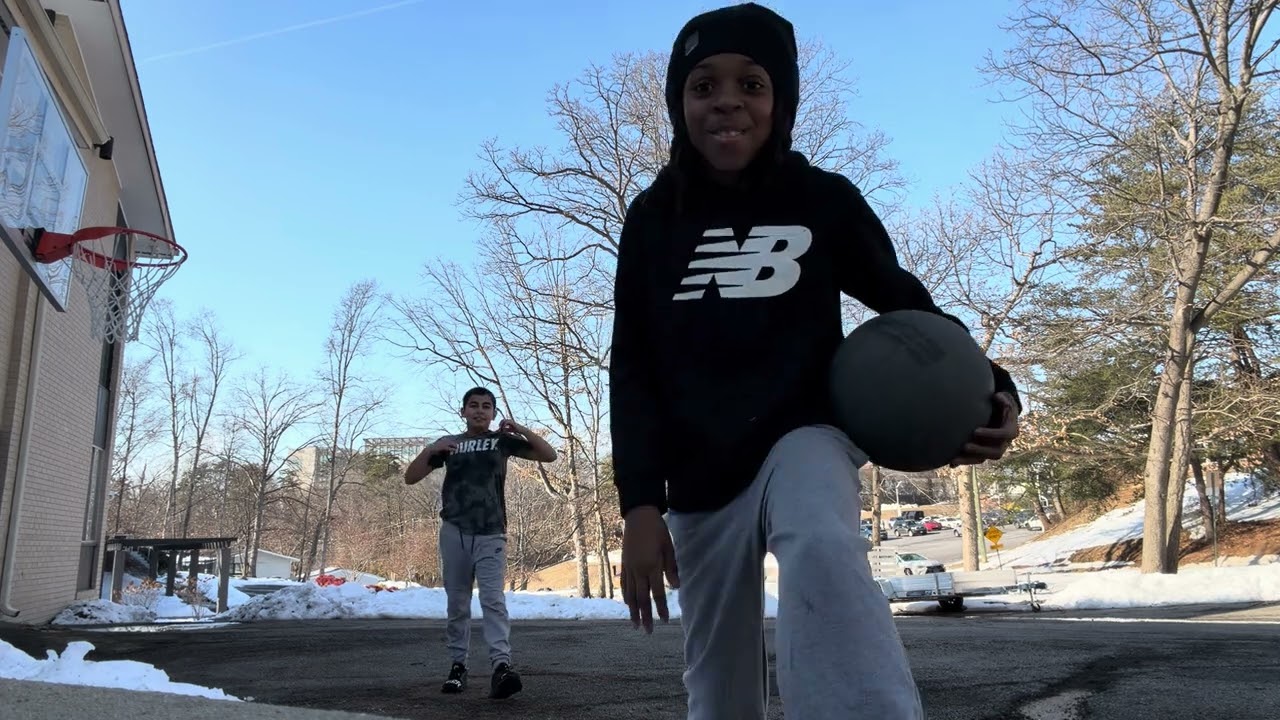 Part one a playing basketball