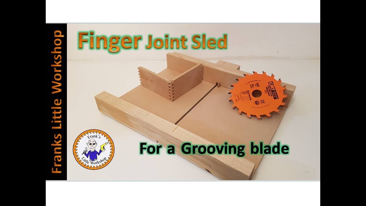 Finger joint sled , for a Grooving blade.