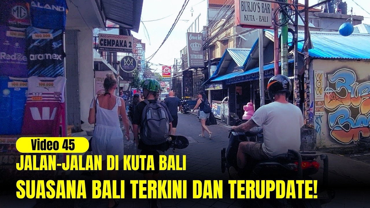 Jalan-Jalan di Legian hingga Pantai Kuta 🌴 Suasana Terkini Pulau Bali