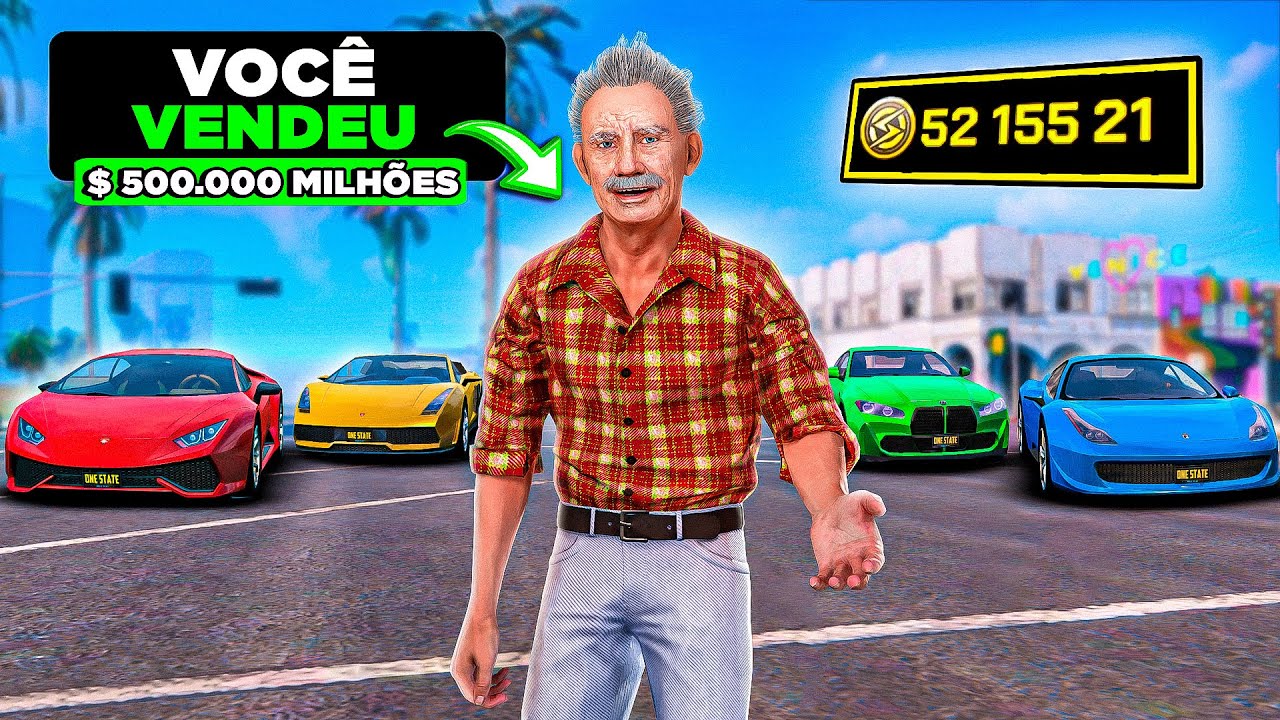 O MELHOR VENDEDOR DE CARROS DO ONE STATE RP 🤑GANHEI MILHÕES