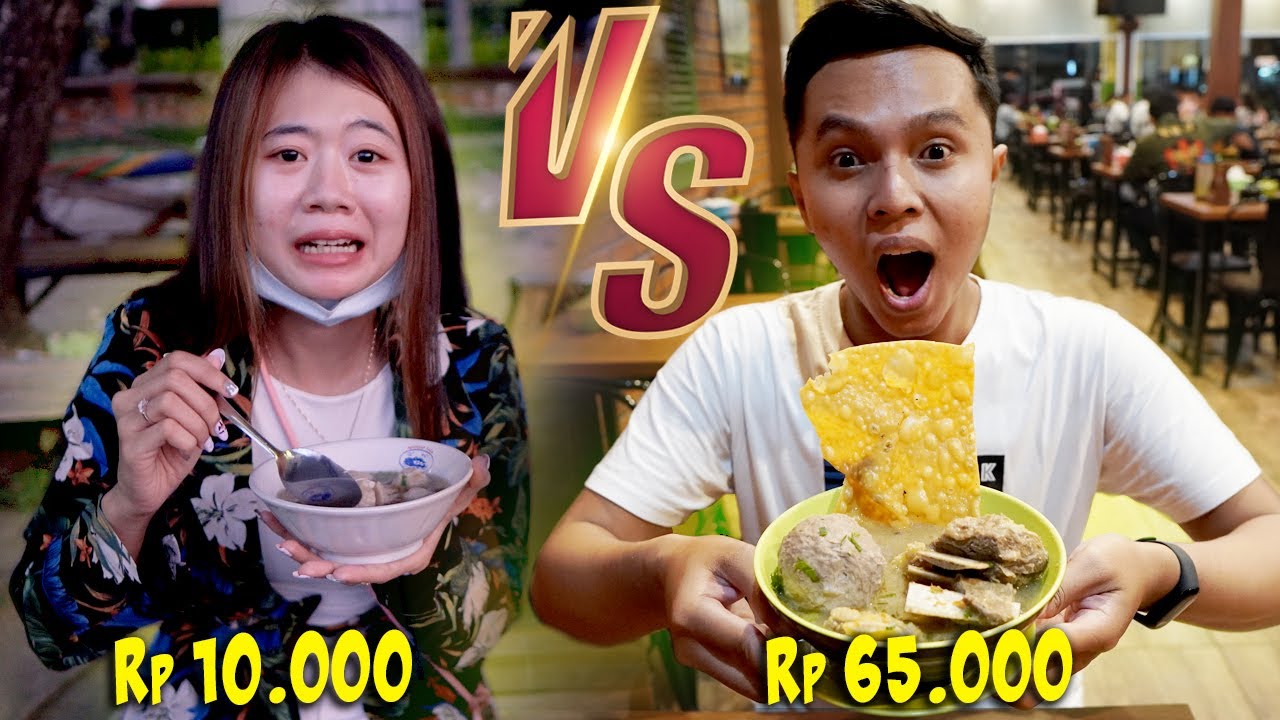 MAKAN BAKSO MURAH VS BAKSO MAHAL!! HARGANYA JAUH BANGET!!!