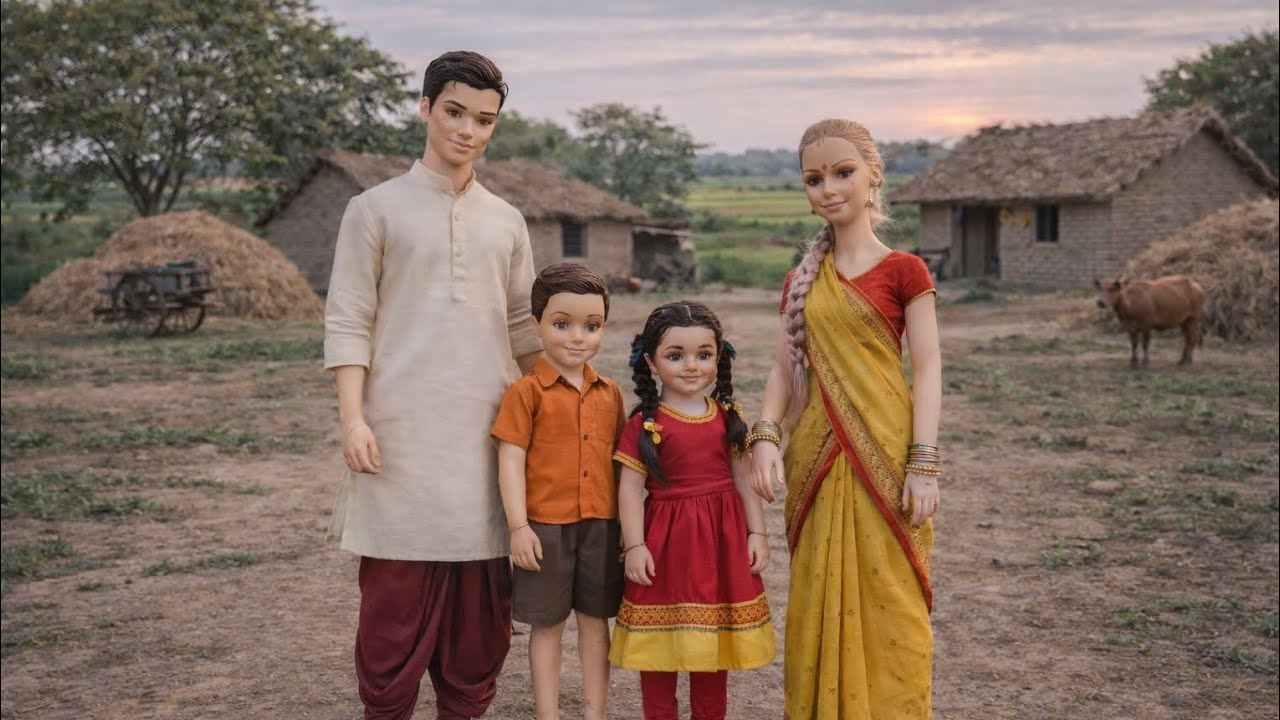 Barbie doll village life in India||#viral #Barbie doll #village life #village #Sheela #Barbie doll