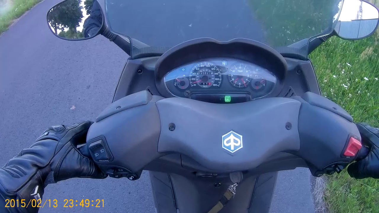 Piaggio x8 219cc przyspieszenie od 0-100km/h