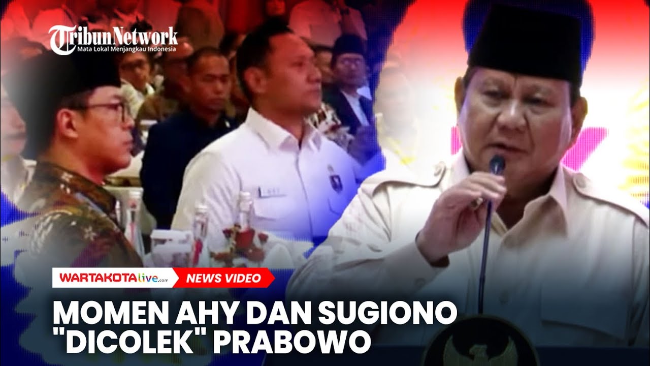 Momen AHY dan Sugiono 