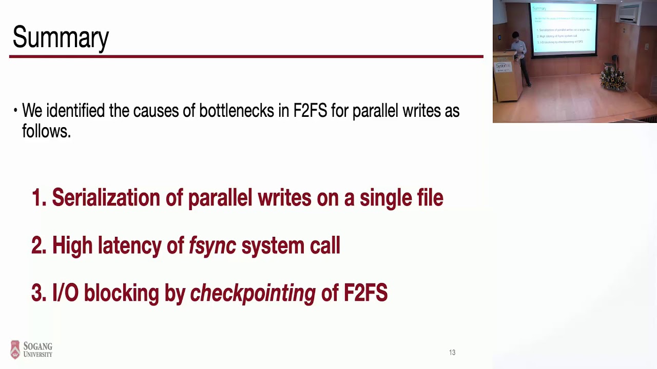 Chang-Gyu Lee - Write Optimization of Log-structured Flash FS for Parallel I/O on Manycore Servers