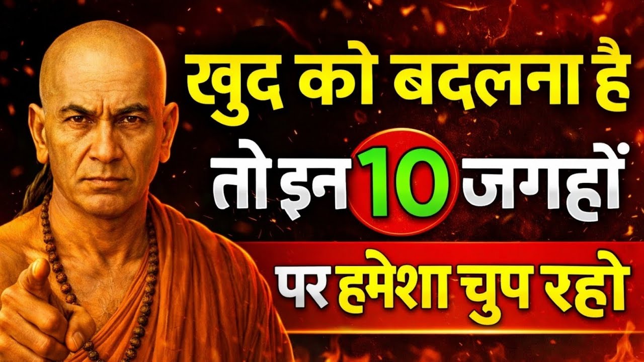 इन 10 जगहों पर चुप रहना सीख लो | खुद को बदलना है तो ये सुन लो | Chanakya Niti | Fill Inspire