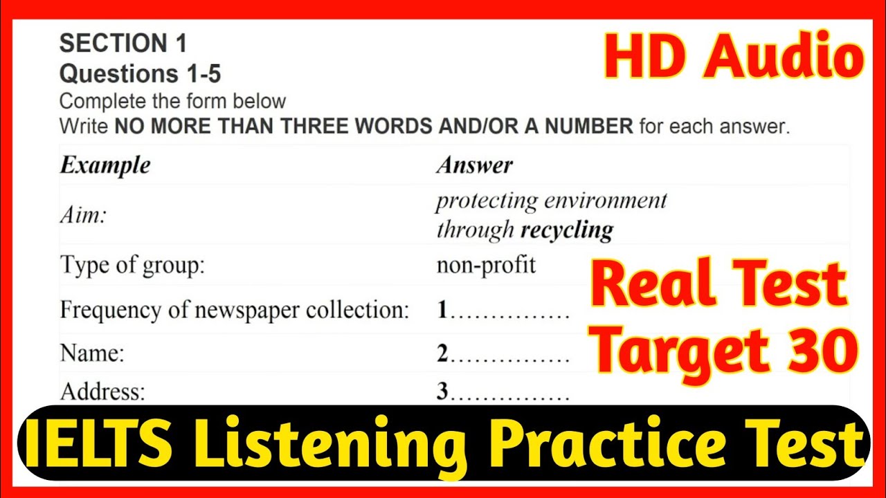 Protecting environment through recycling listening | IELTS Listening test  | @IELTSwithKamal