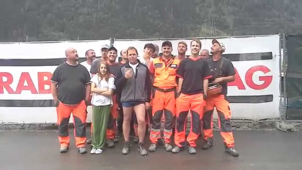 Cold water Challenge ... Heim Ferl mit den Gruber Poliers mit Maannenn