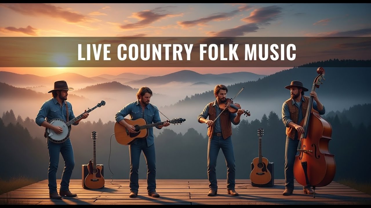Relaxing Live Folk Country Music for Study, Writing, and Creative Focus