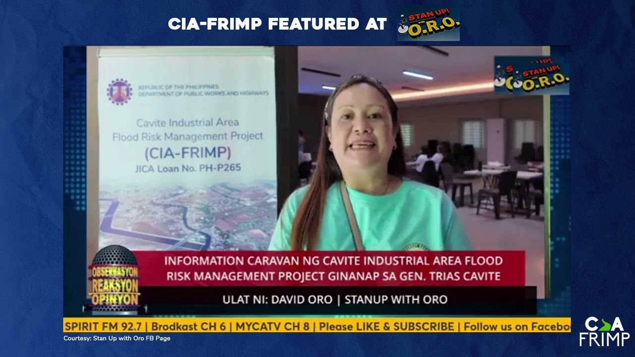 CIA-FRIMP IEC for Barangays in General Trias featured on Stan Up with Oro