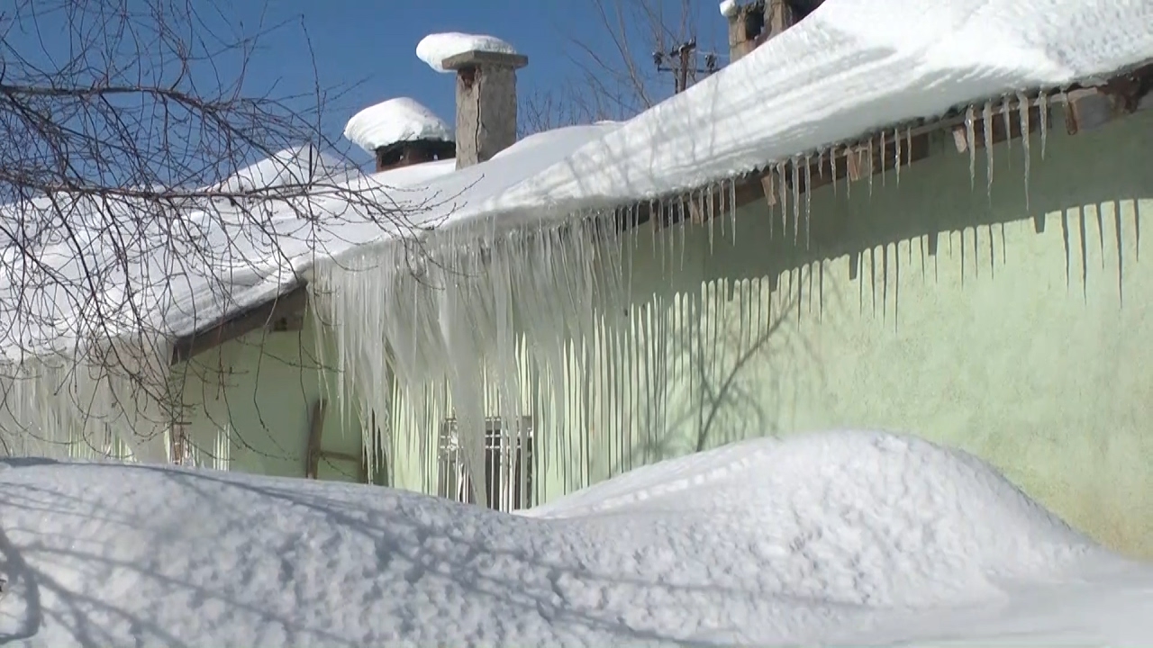 Bitlis'te tek katlı evler kara gömüldü