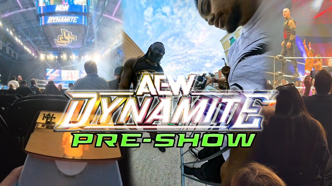 AEW DYNAMITE PRE SHOW OF 1/21/2026 VLOG 4K #aew