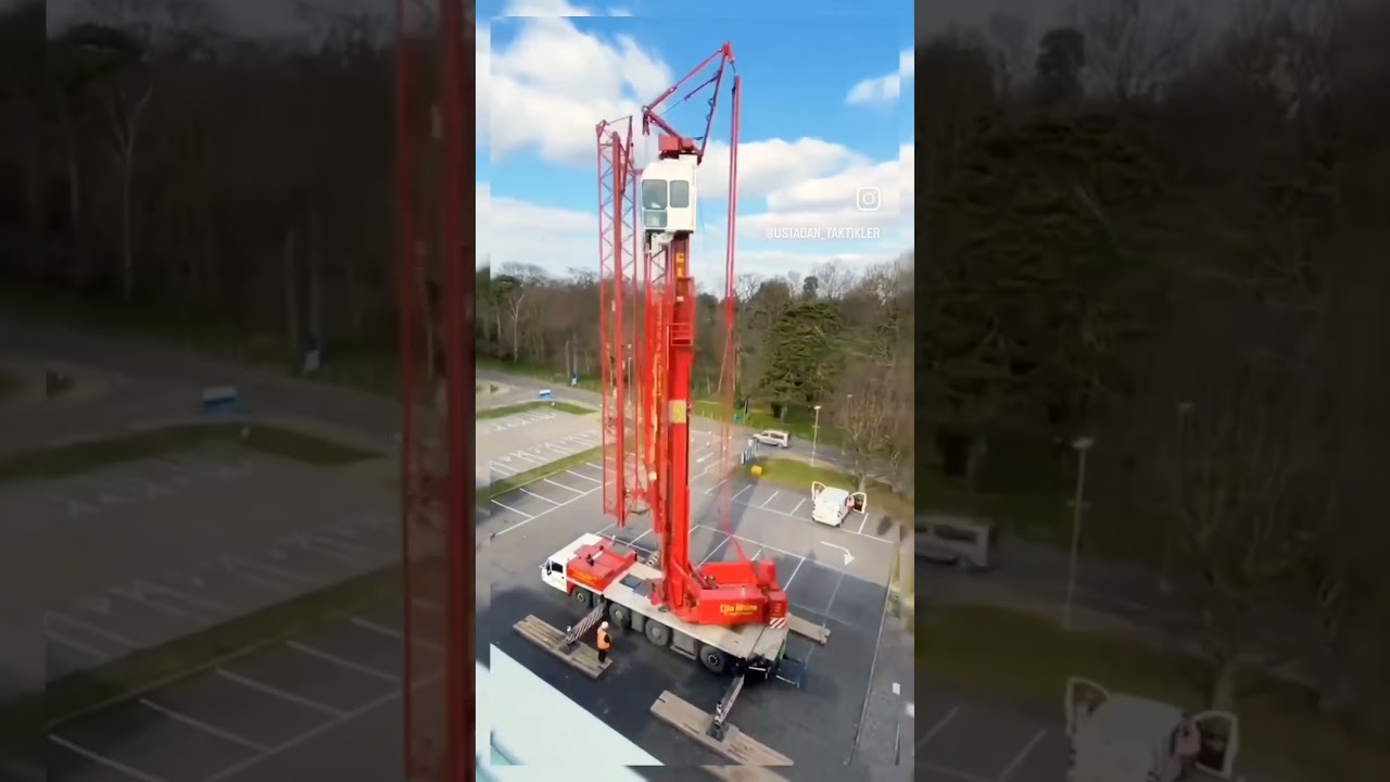 self erecting crane #automobile #crane #craneservice