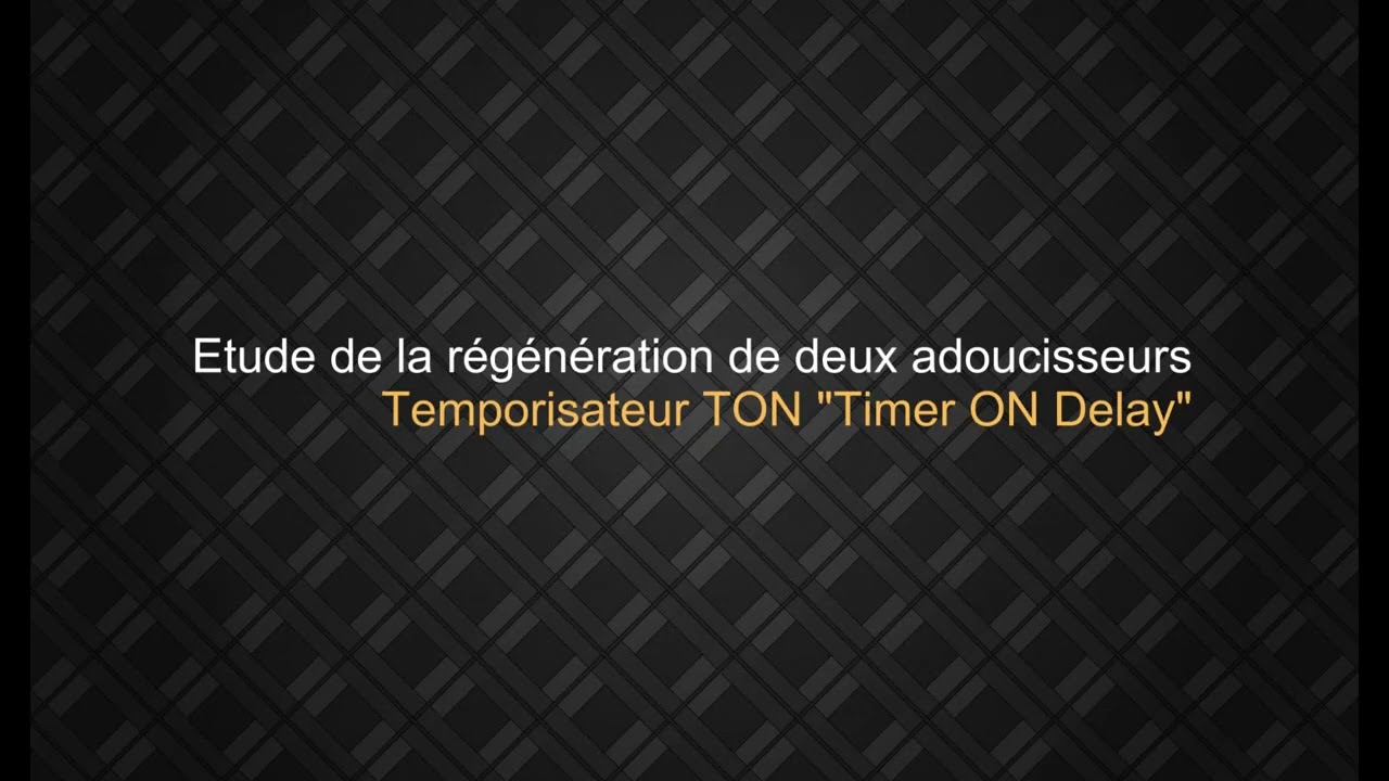 Etude de la r&eacute;g&eacute;n&eacute;ration de deux adoucisseurs : Simulation Compteur Eau Volum&eacute;trique