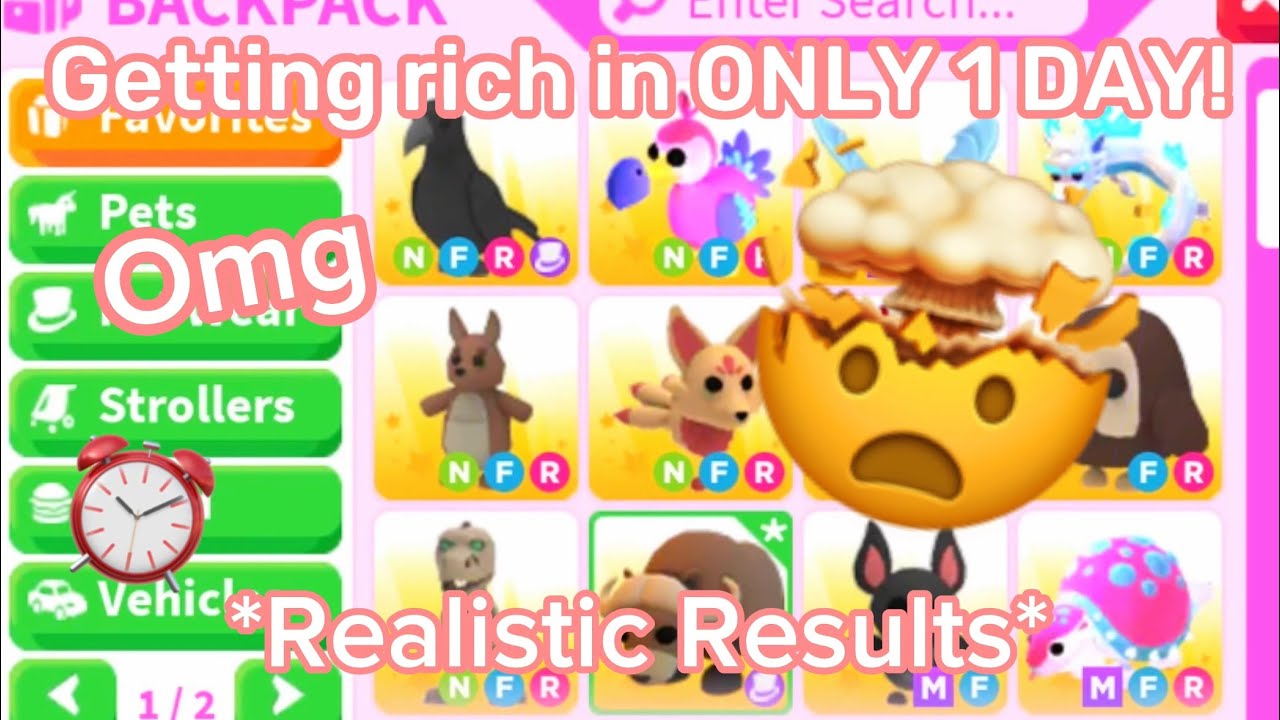 ✨Getting RICH in ONLY 1 DAY!  ✨ Growing My Inventory! Adopt me Trading! 2025