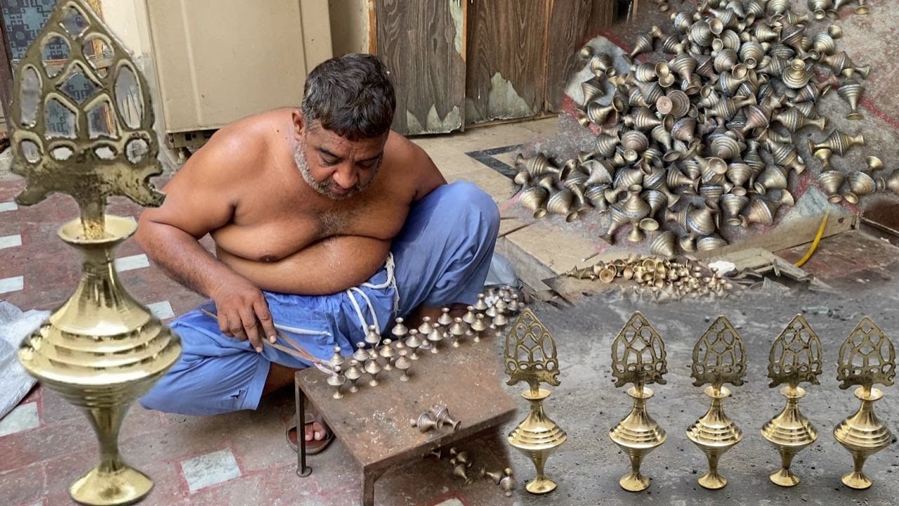 1850s Style How Millions of Brass Kohl Holder manufacture in Pakistan