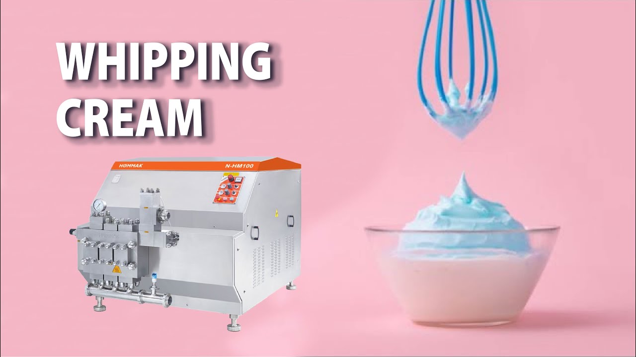 HOMMAK® | N-HM 100 Homogenizer | 5000 LT/H - 400 Bar | Dairy_Whipping Cream