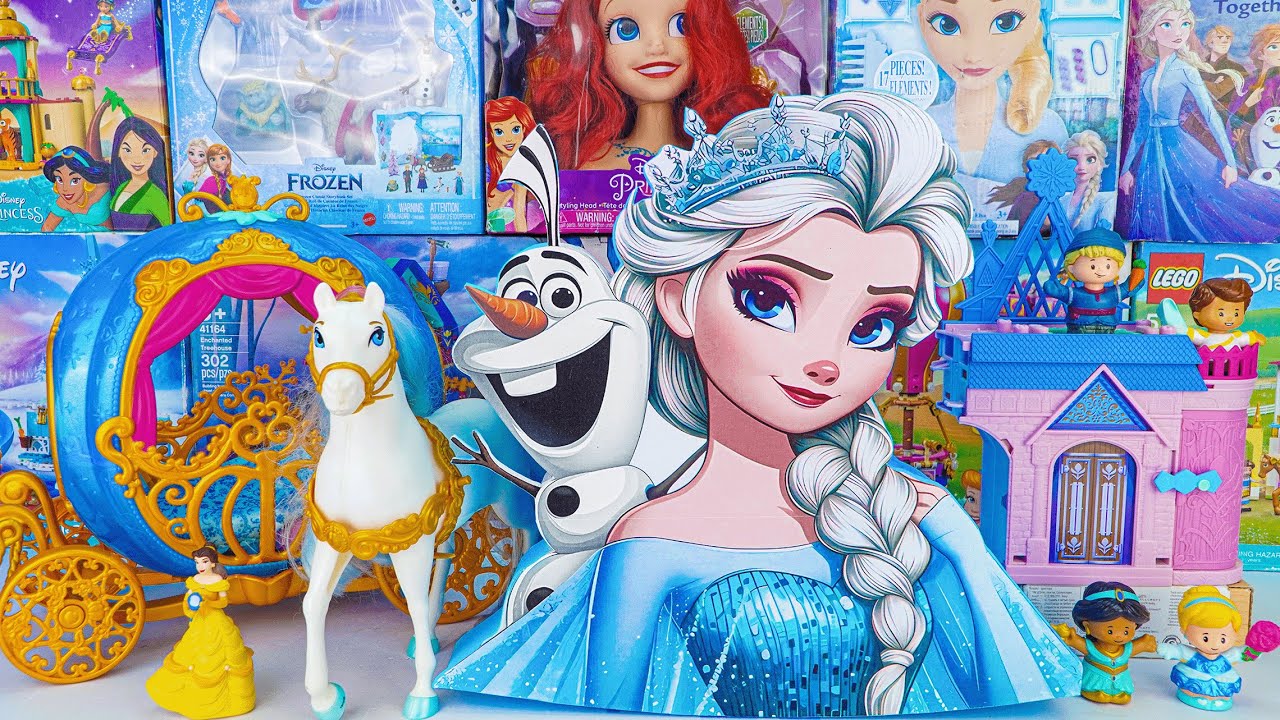 Disney Princess Toy Collection Unboxing | Disney Frozen Elsa, Olaf & Cinderella’s Pumpkin Carriage