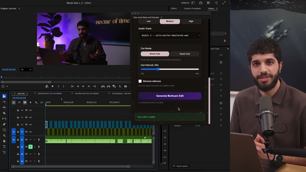 How to cut multicam as a solo creator...in SECONDS