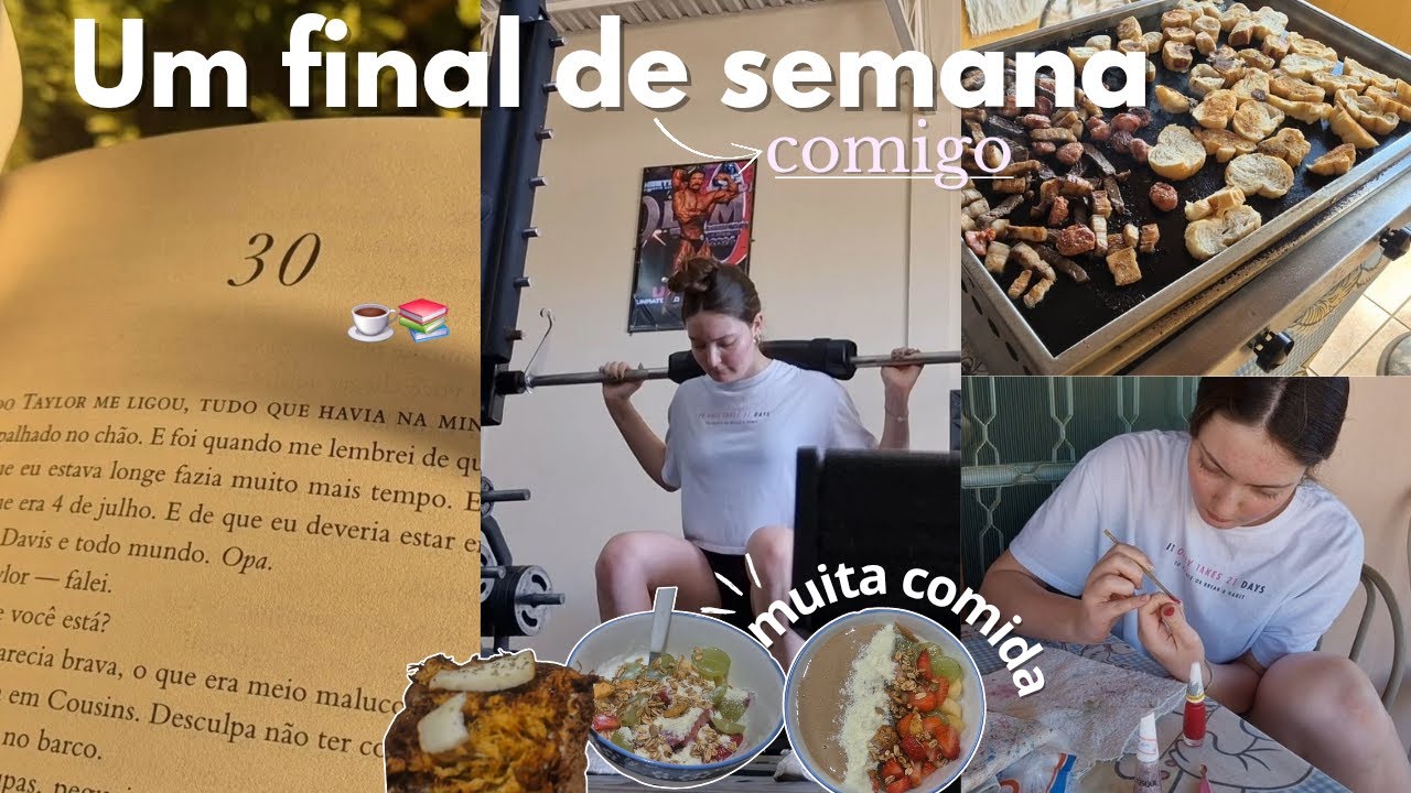 vlog | um FINAL De SEMANA comigo!!,mta comida, treinos e mais.. ☕️🏋‍♀️🍪