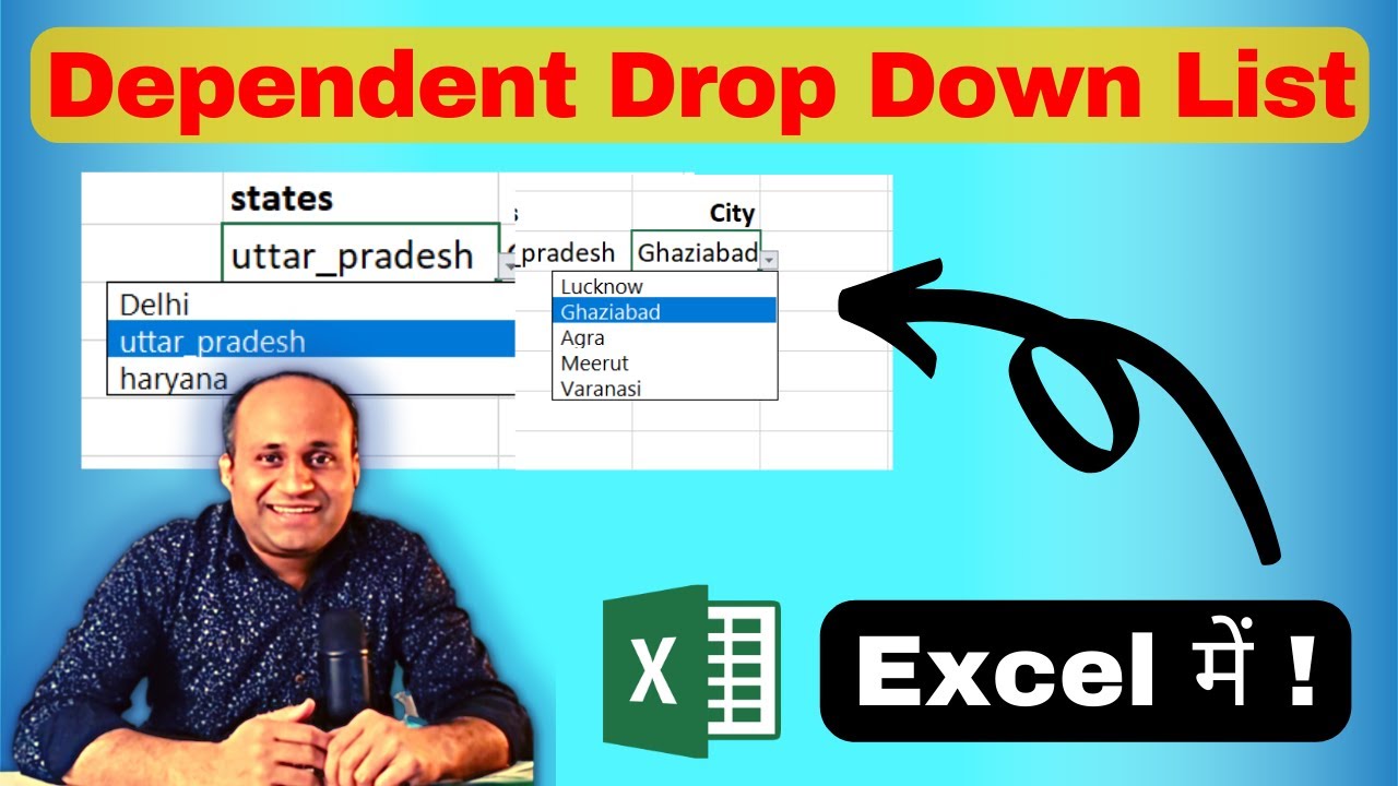 Dependent Drop Down List in Excel | indirect formula in excel #exceltutorial #loretel