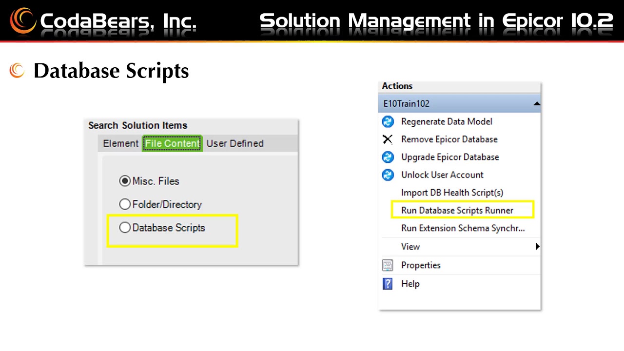 Solution Management