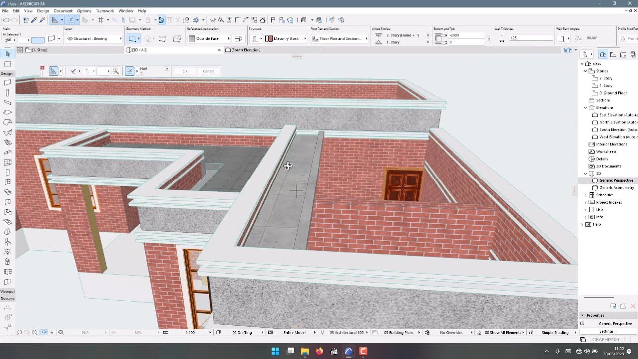 Hidden Roof Design ArchiCAD For Beginners Part 6 How to Design Concrete Gutters For A Contemporay
