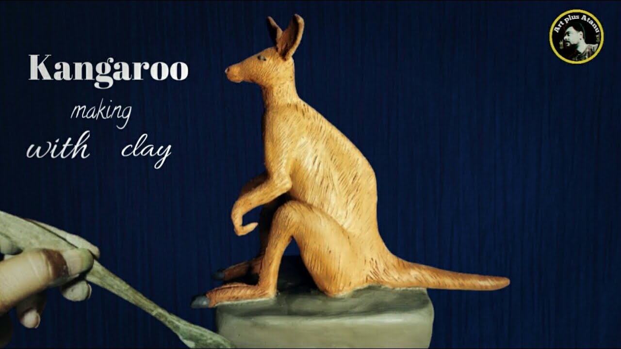How to make easy clay kangaroo / Amazing kangaroo with clay ❤ 