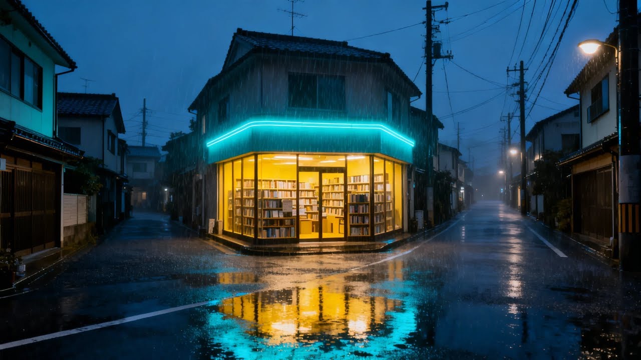 Tokyo After Midnight 🌙 Rain Lofi for Gentle Focus, Relaxed Work & Midnight Calm