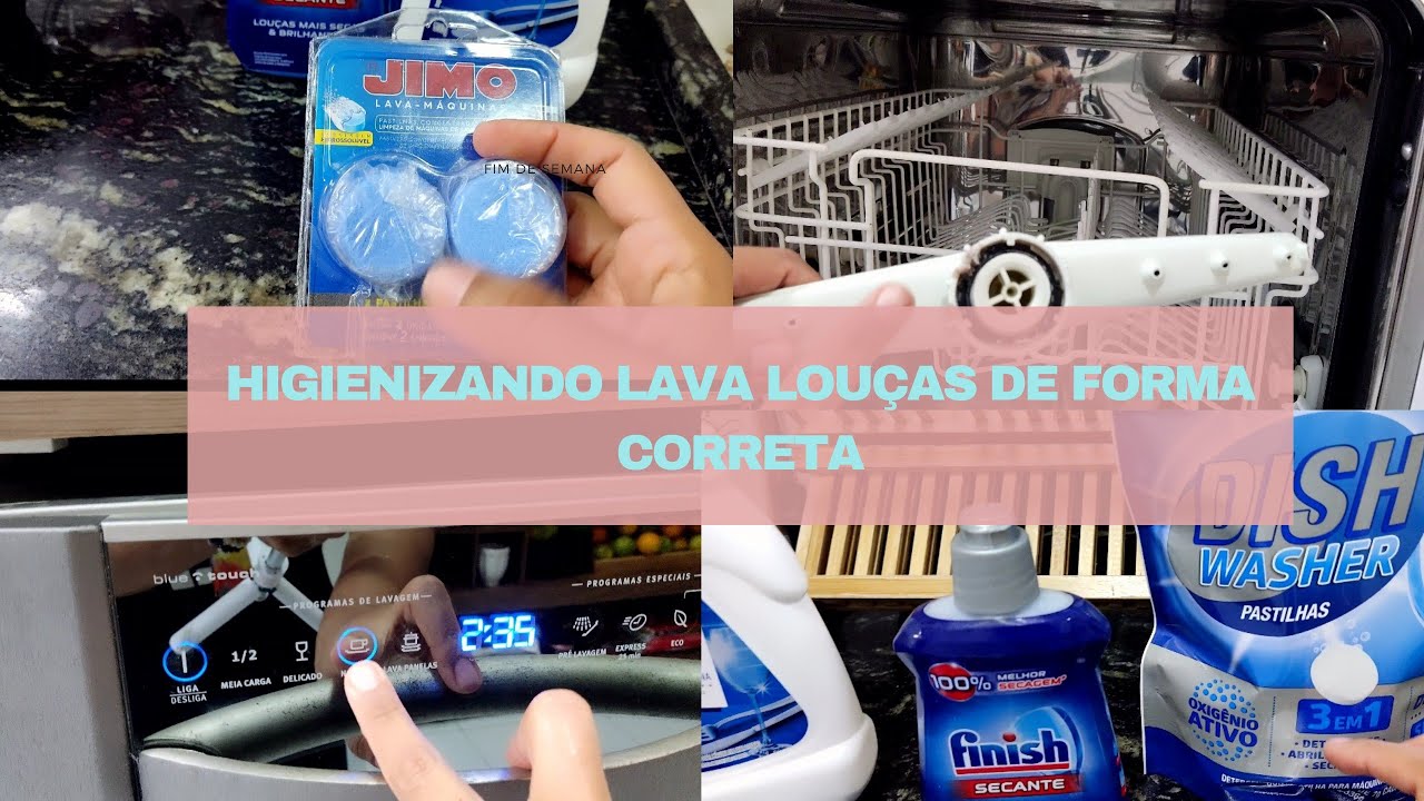 COMO HIGIENIZAR LAVA LOUÇAS DE FORMA CORRETA I USEI AS PASTILHAS JIMO.