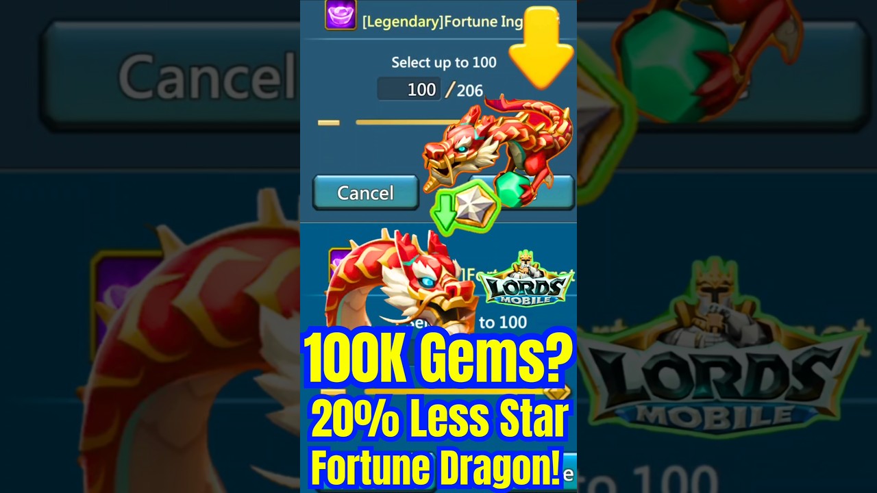 Стоит ли покупать Fortune Dragon за 100 000 самоцветов? Правда! | Короткометражный ролик по Lords...