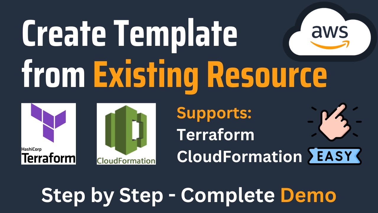 Import Existing AWS Resources as AWS CloudFormation & Terraform | Import Resources to AWS | AWS Demo