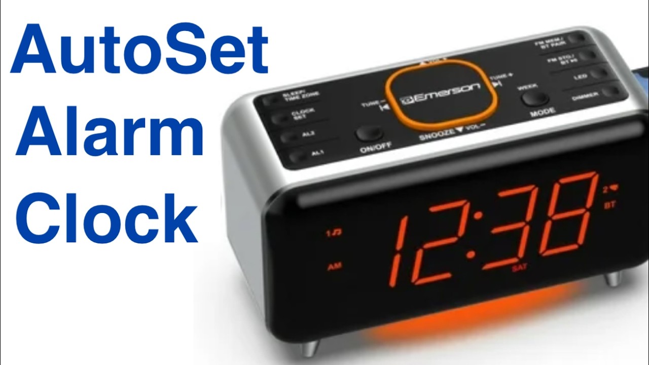 Emerson SmartSet Alarm Clock AutoSet not atomic Review by Skywind007