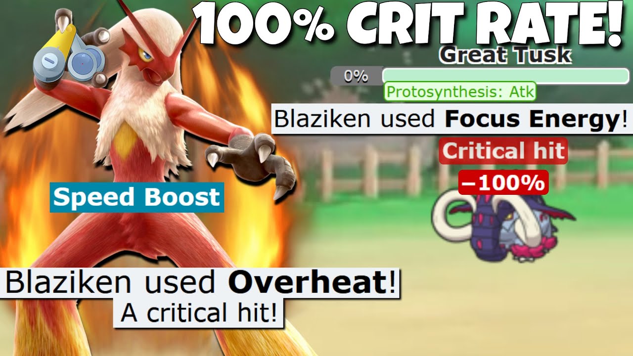 100% CRIT RATE BLAZIKEN DESTROYS NATIONAL DEX PLAYERS! POKEMON SCARLET AND VIOLET