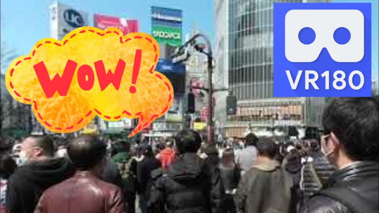 Shibuya Crossing VR180 in Tokyo, Japan Vuze XR