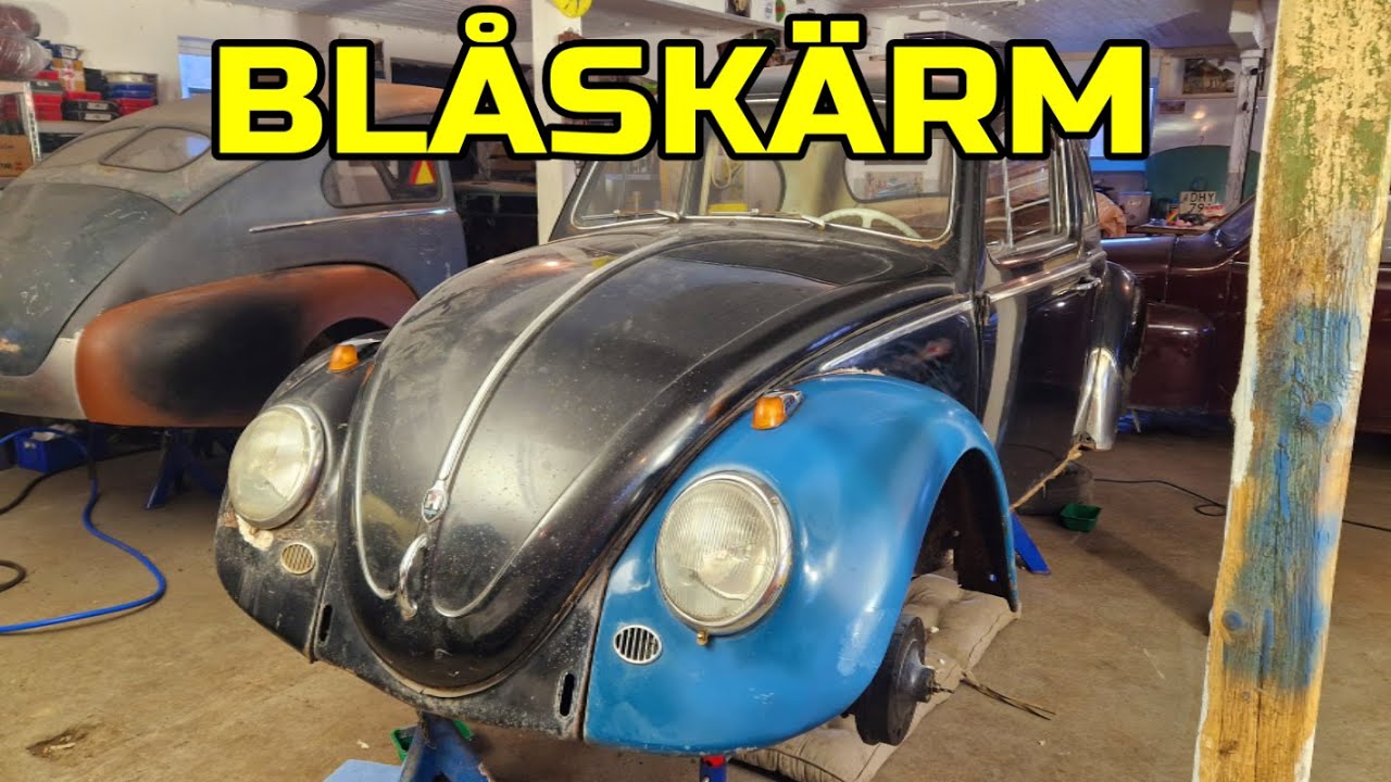 Volvoplåt och tenn. Projekt Skalbaggen blir av med onödiga hål och får ett tanklock.