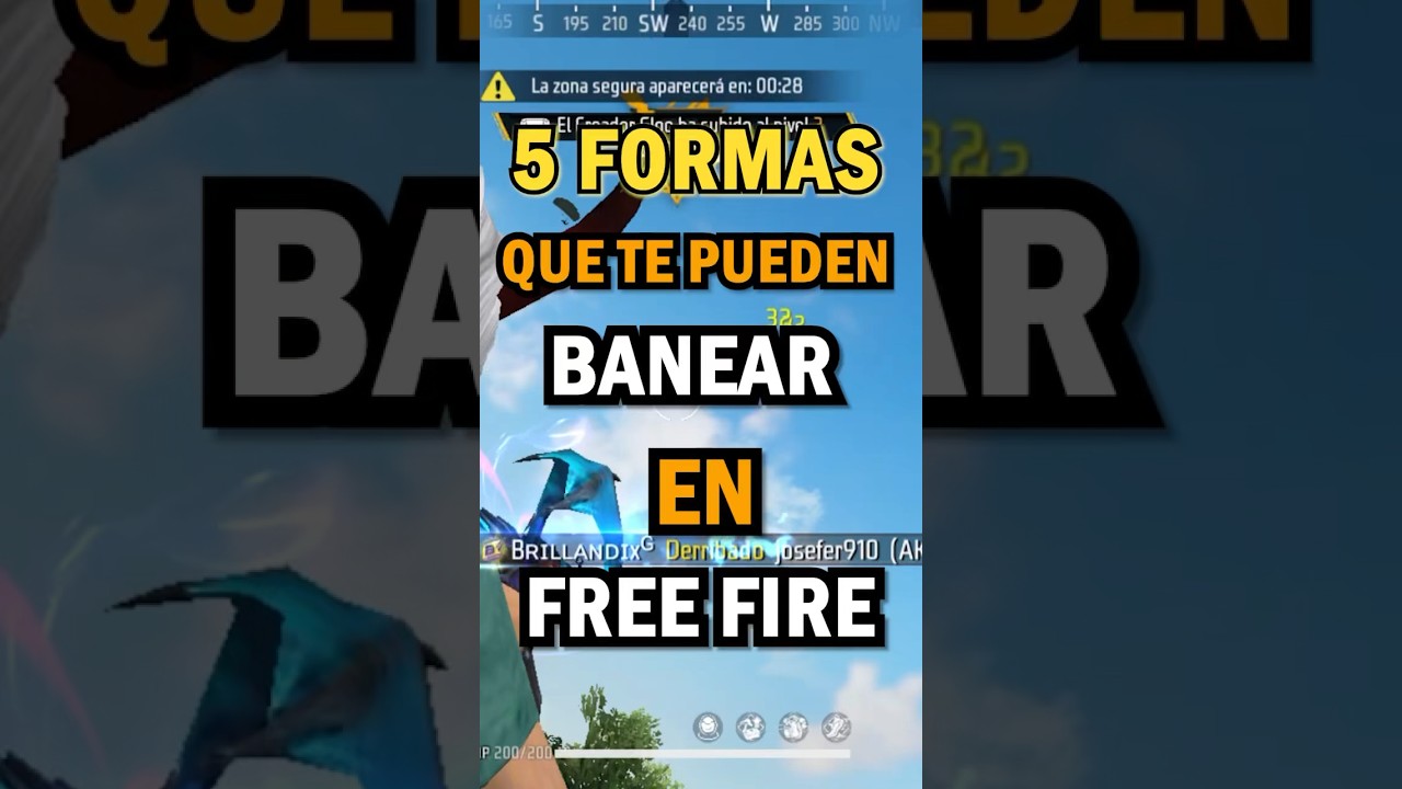 Formas que te pueden banear en free fire