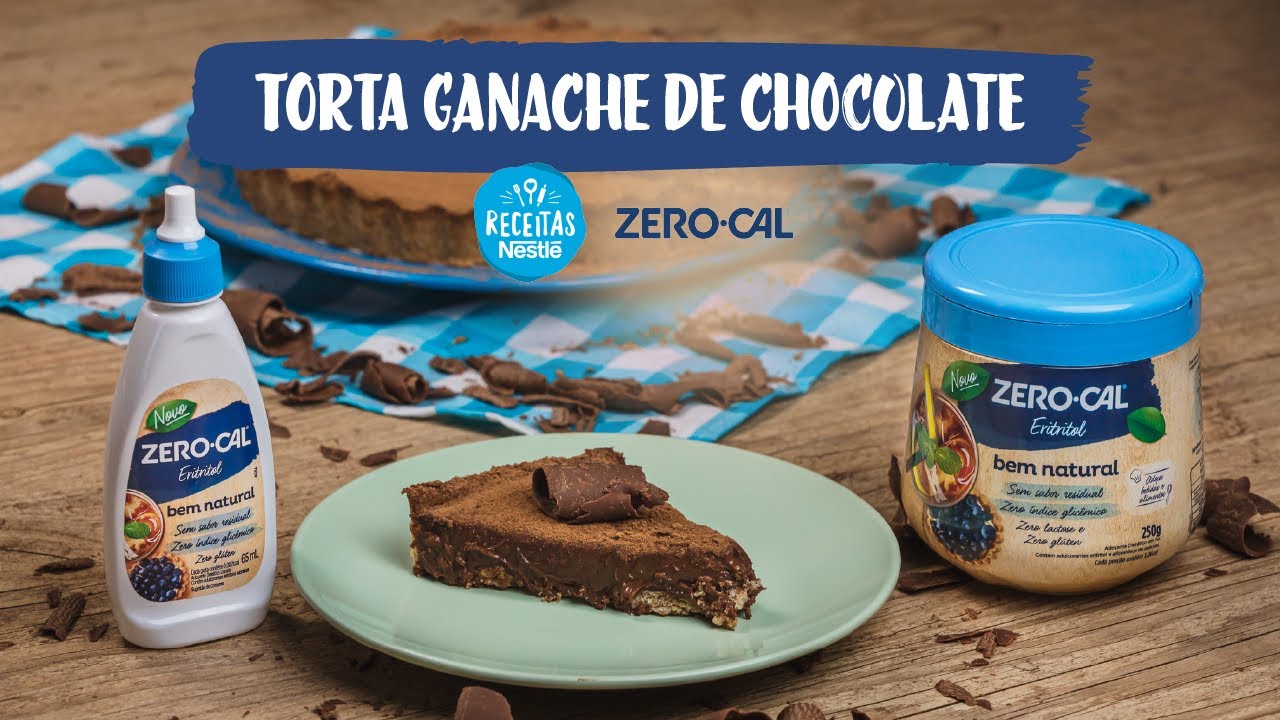 Torta de Ganache com Zero-Cal Eritritol Bem Natural - Receitas Nestl&eacute;