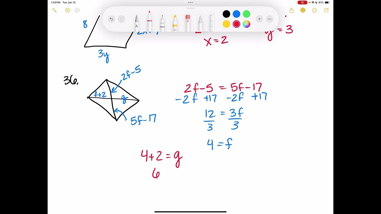Geometry 6.2 Properties of Parallelograms
