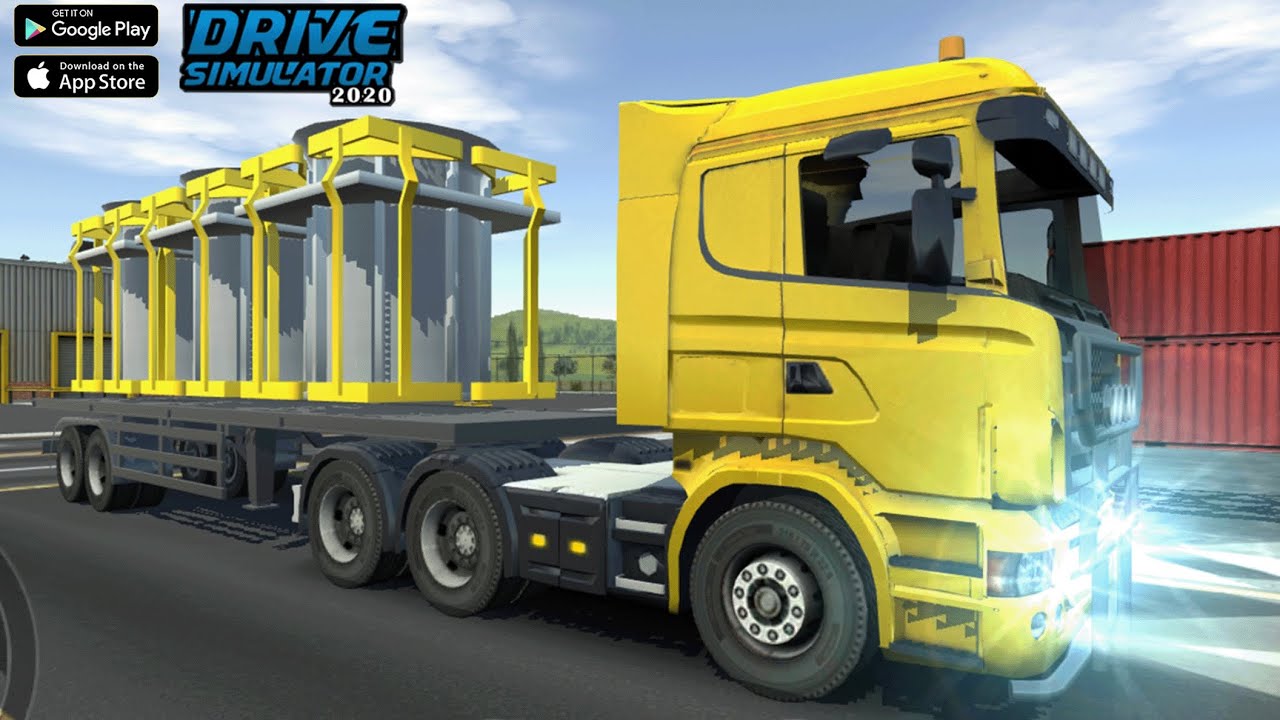Load  hydro fans onto trailer bed  Drive to the construction site | Drive Simulator 2020 |