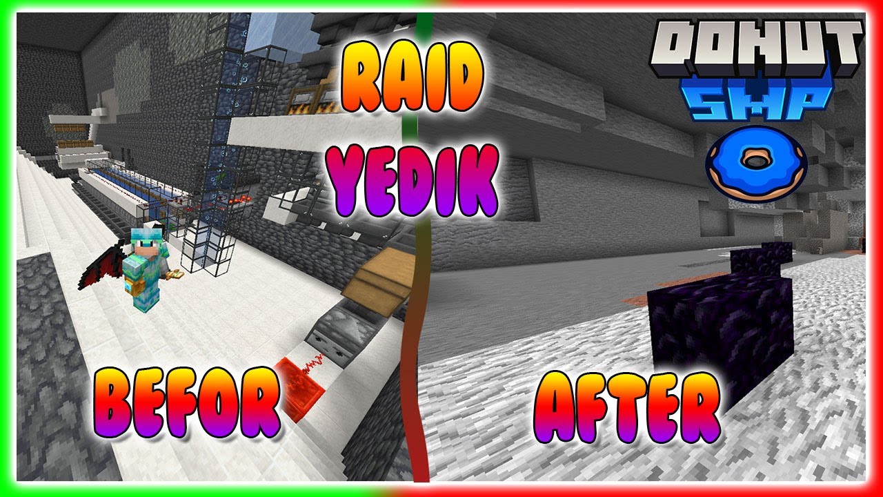 DONUT SMP RAİD YEDİK  😂 | DONUT SMP TÜRKÇE |#donutsmp