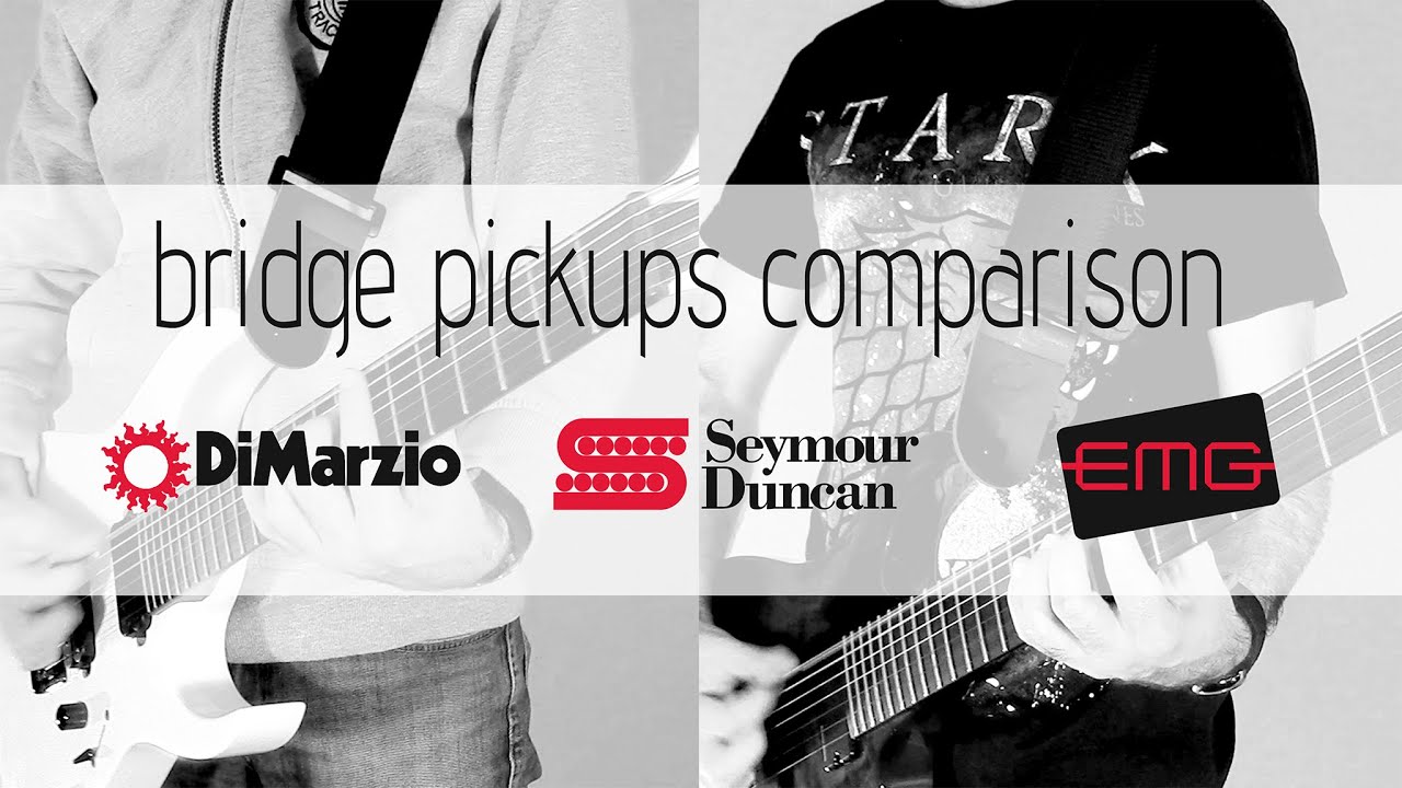 DiMarzio vs Seymour Duncan vs EMG: Bridge pickups comparison